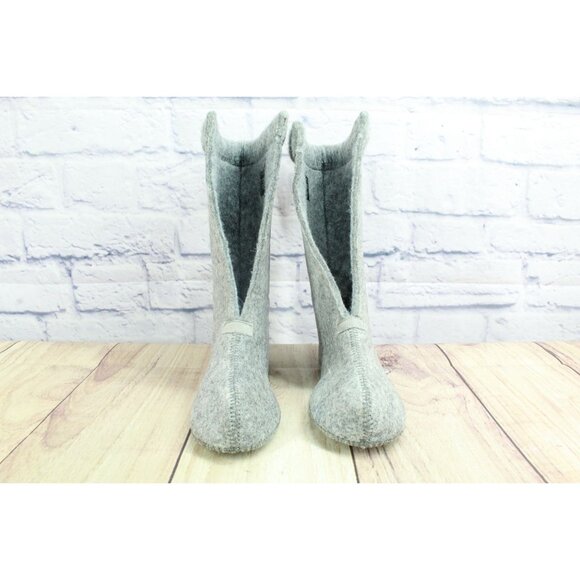 LL Bean Gray Wool Warm Replacement Boot Liner Inserts Size 2 - Picture 4 of 9